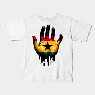 Ghana Flag Hand Kids T-Shirt